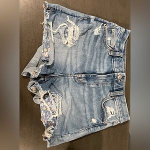American Eagle Curvy High Rise Jean Shorts